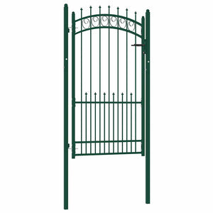 Vidaxl hekpoort emmen met stalen pinnen 104x134,5 cm groen