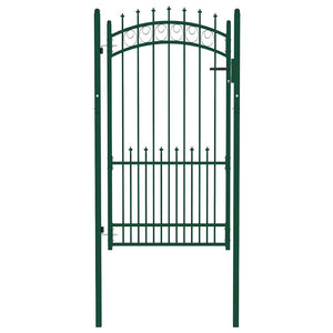 Vidaxl hekpoort emmen met stalen pinnen 104x134,5 cm groen