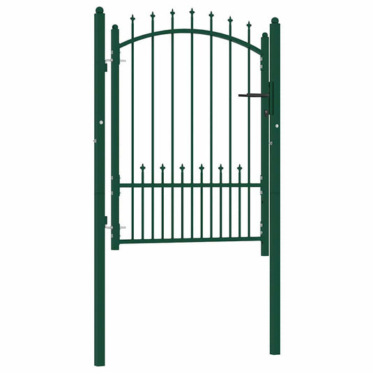 Vidaxl hekpoort emmen met stalen pinnen 104x109,5 cm groen