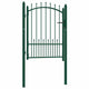 Vidaxl hekpoort emmen met stalen pinnen 104x109,5 cm groen