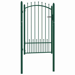 Vidaxl hekpoort emmen met stalen pinnen 104x117 cm groen