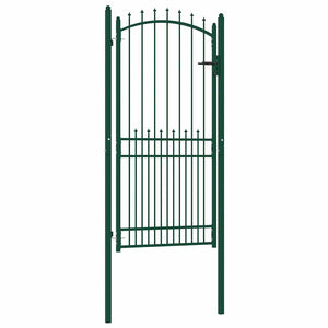 Vidaxl hekpoort emmen met stalen pinnen 104x147 cm groen