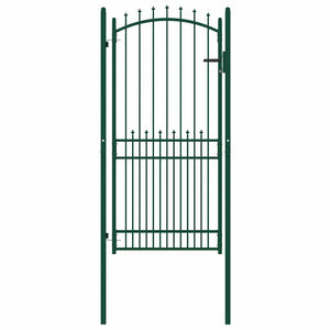 Vidaxl hekpoort emmen met stalen pinnen 104x147 cm groen