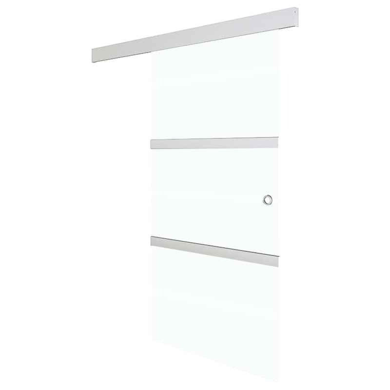Afbeelding laden in galerijviewer, Vidaxl schuifdeur met zachte stops 76x205 cm esg-glas en aluminium
