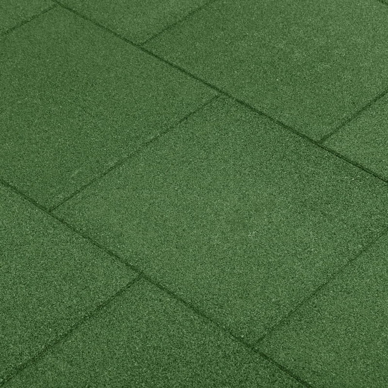 Afbeelding laden in galerijviewer, VidaXL Valtegels 18 st 50x50x3 cm rubber groen
