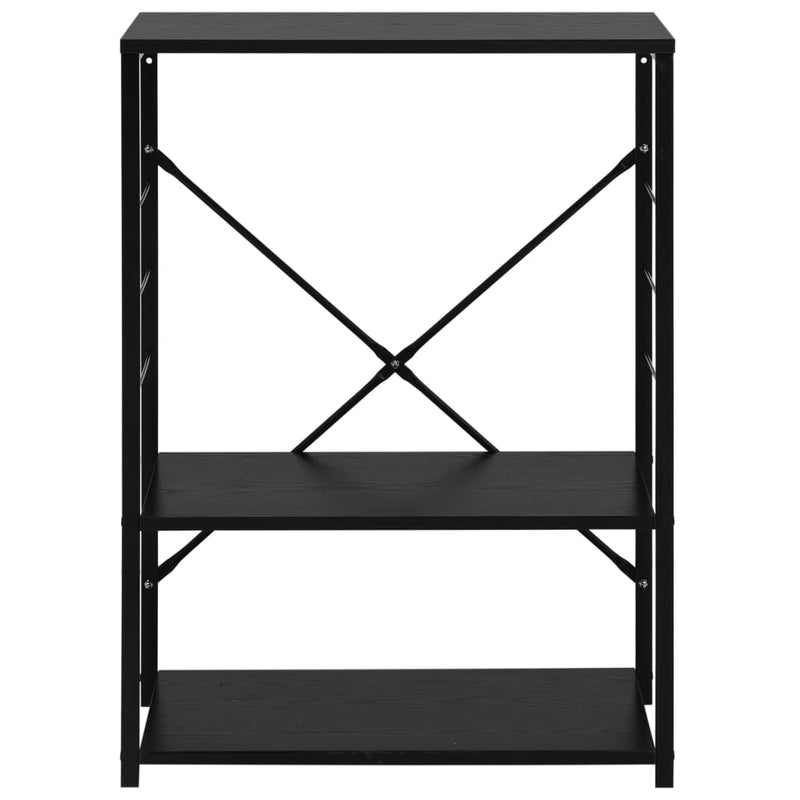 Afbeelding laden in galerijviewer, Vidaxl magnetronkast 60x39,6x79,5 cm bewerkt hout zwart
