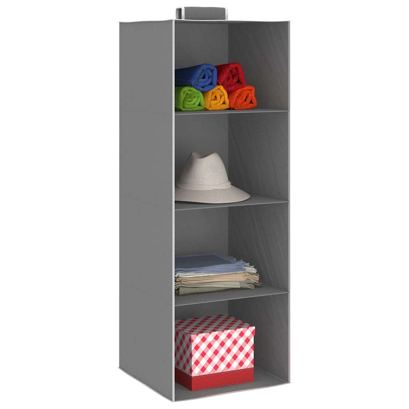 Afbeelding laden in galerijviewer, Vidaxl kledingorganisers hangend 2 st met 4 schappen stof
