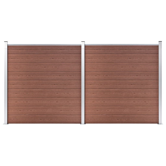 VidaXL Schutting 353x186 cm HKC bruin
