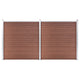 VidaXL Schutting 353x186 cm HKC bruin