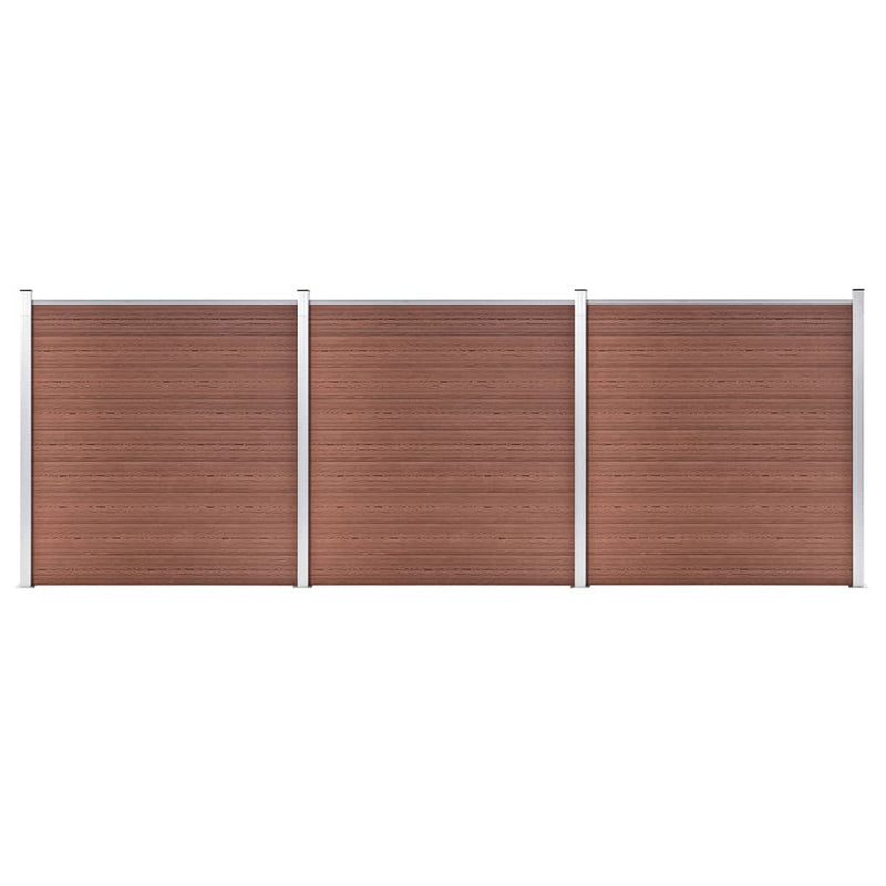 Afbeelding laden in galerijviewer, VidaXL Schutting 526x186 cm HKC bruin
