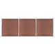 VidaXL Schutting 526x186 cm HKC bruin