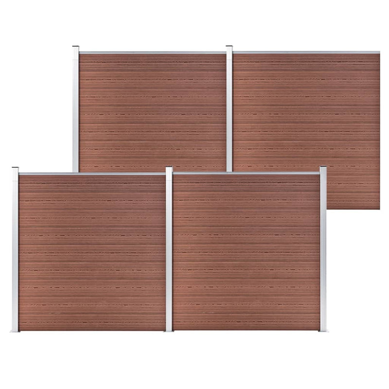 Afbeelding laden in galerijviewer, VidaXL Schutting 699x186 cm HKC bruin

