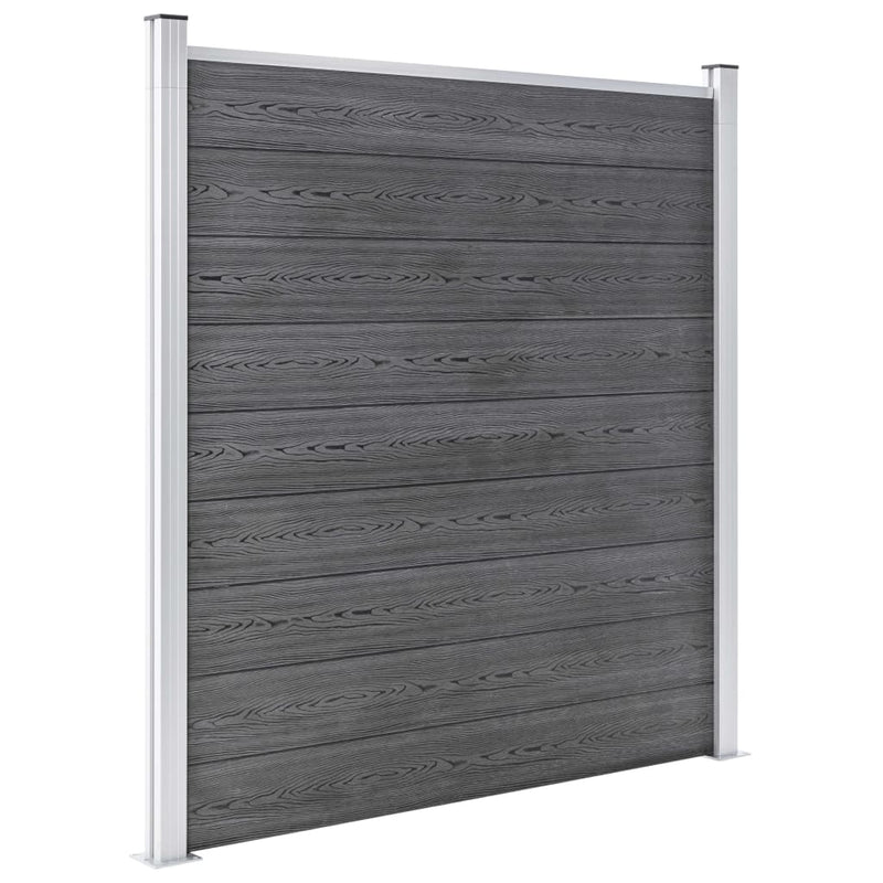 Afbeelding laden in galerijviewer, VidaXL Schutting 353x186 cm HKC grijs

