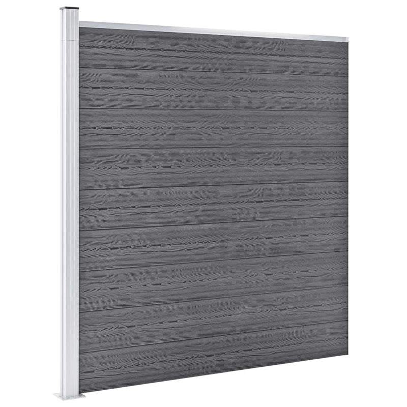 Afbeelding laden in galerijviewer, VidaXL Schutting 526x186 cm HKC grijs
