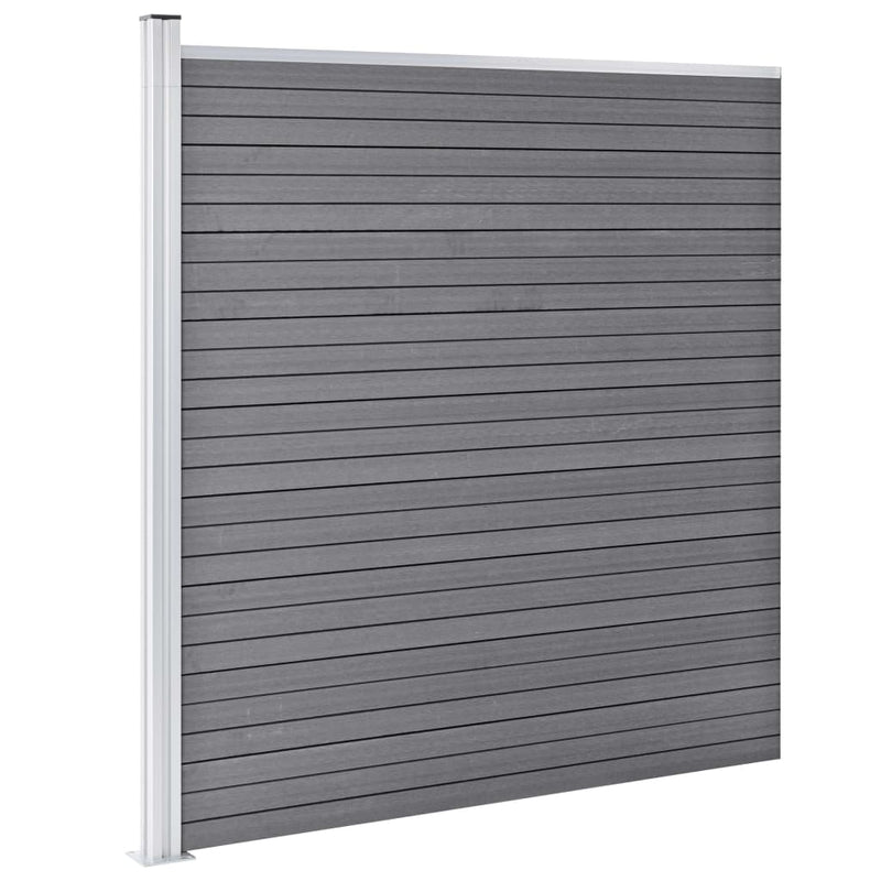Afbeelding laden in galerijviewer, VidaXL Schutting 526x186 cm HKC grijs
