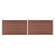 VidaXL Schutting 353x106 cm HKC bruin