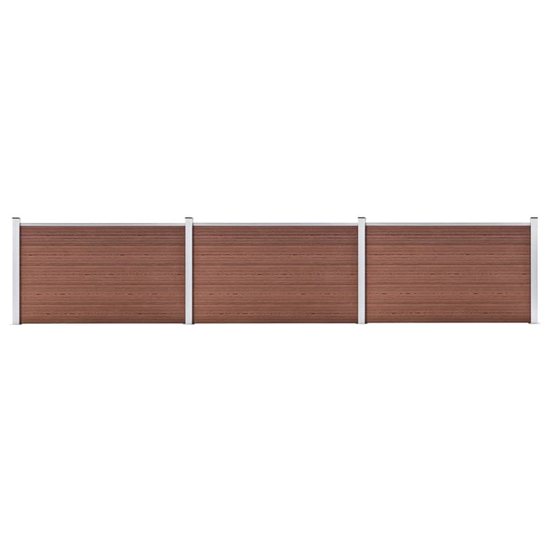 Afbeelding laden in galerijviewer, VidaXL Schutting 526x106 cm HKC bruin
