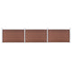 VidaXL Schutting 526x106 cm HKC bruin