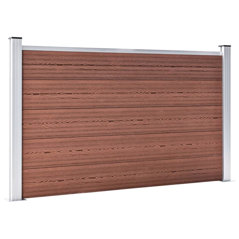 Afbeelding laden in galerijviewer, VidaXL Schutting 526x106 cm HKC bruin
