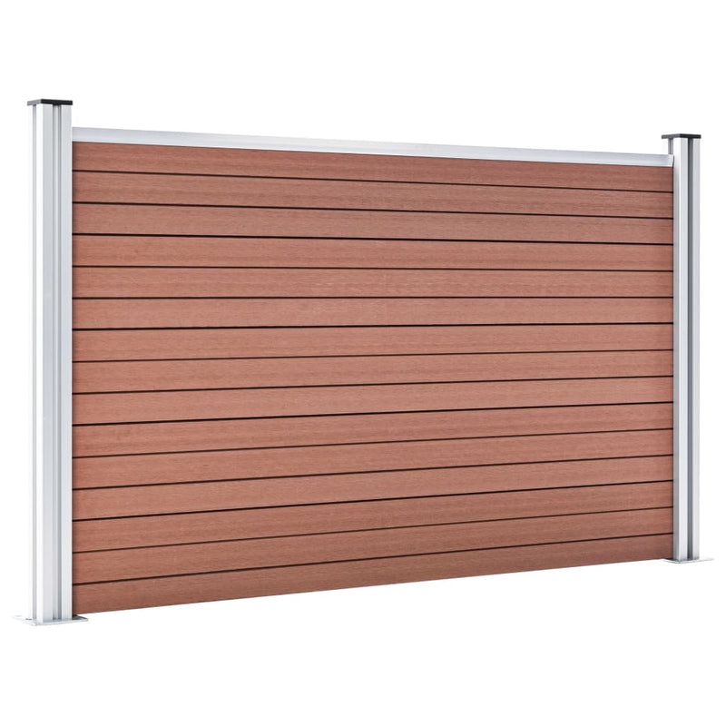 Afbeelding laden in galerijviewer, VidaXL Schutting 526x106 cm HKC bruin
