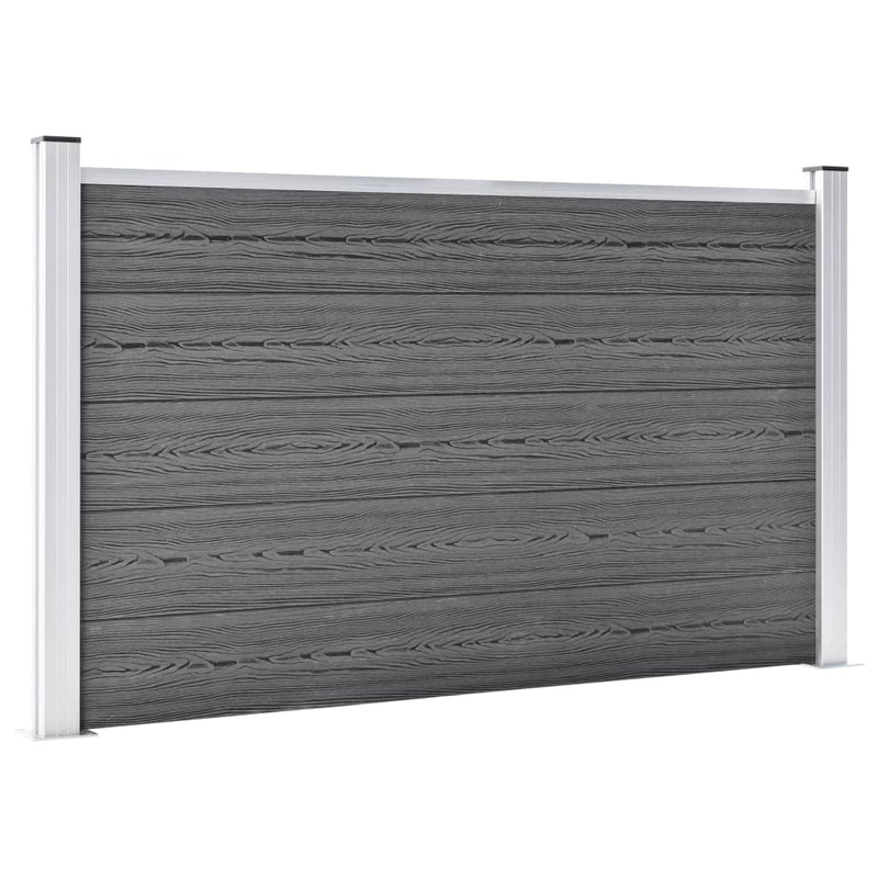 Afbeelding laden in galerijviewer, VidaXL Schutting 353x106 cm HKC grijs
