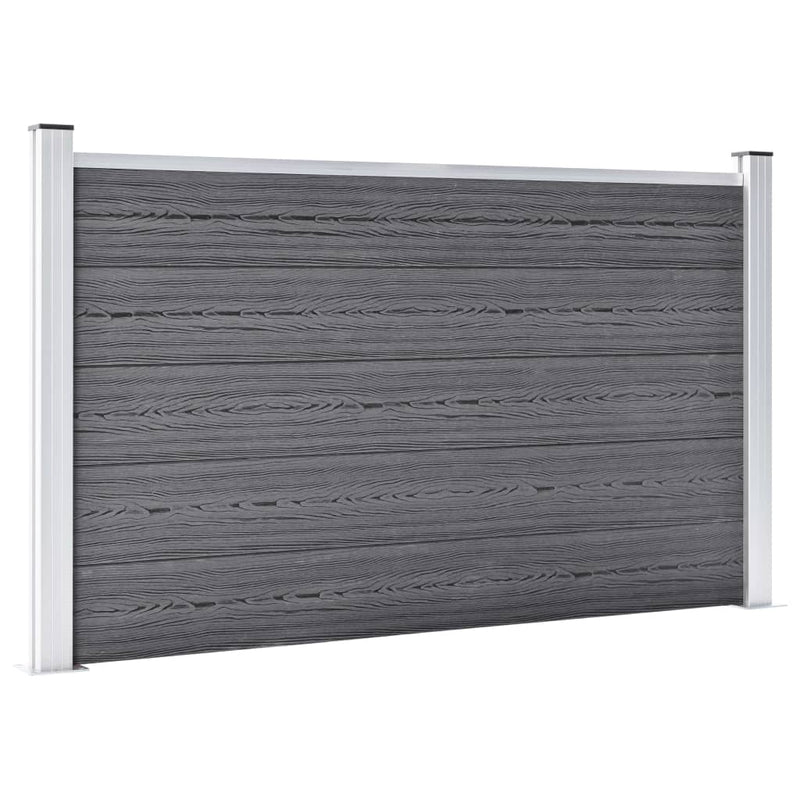 Afbeelding laden in galerijviewer, VidaXL Schutting 526x106 cm HKC grijs
