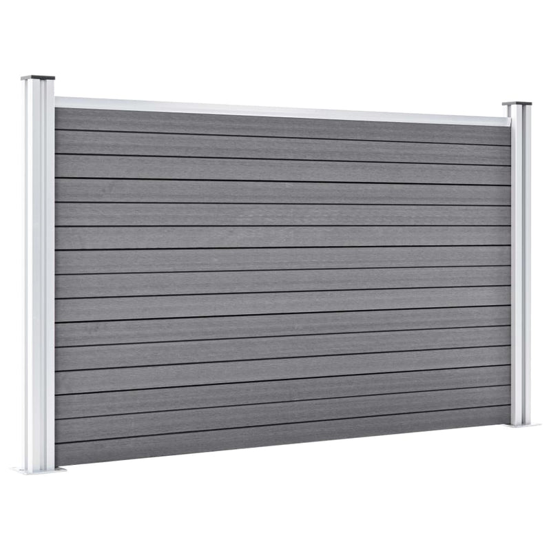 Afbeelding laden in galerijviewer, VidaXL Schutting 526x106 cm HKC grijs
