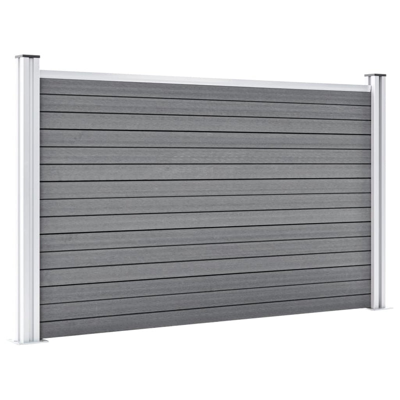 Afbeelding laden in galerijviewer, VidaXL Schutting 699x106 cm HKC grijs
