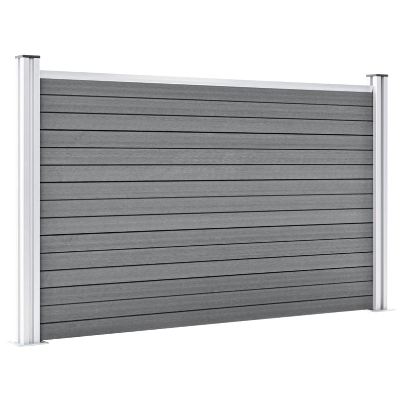 Afbeelding laden in galerijviewer, VidaXL Schutting 872x106 cm HKC grijs
