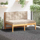 Vidaxl palletvloerkussens 2 st katoen beige