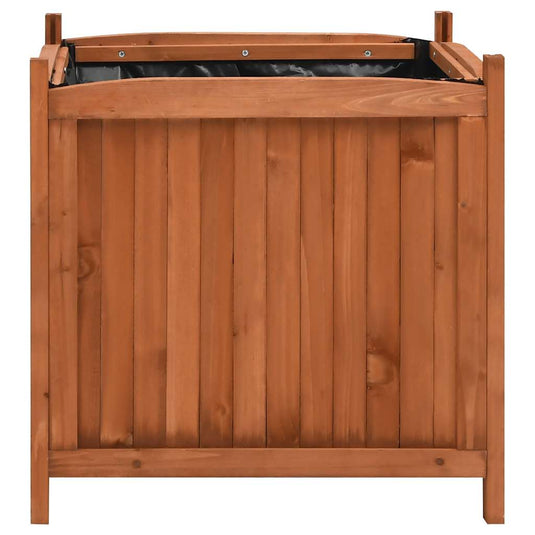 Vidaxl plantenbakken verhoogd 2 st 50x50x50 cm vurenhout