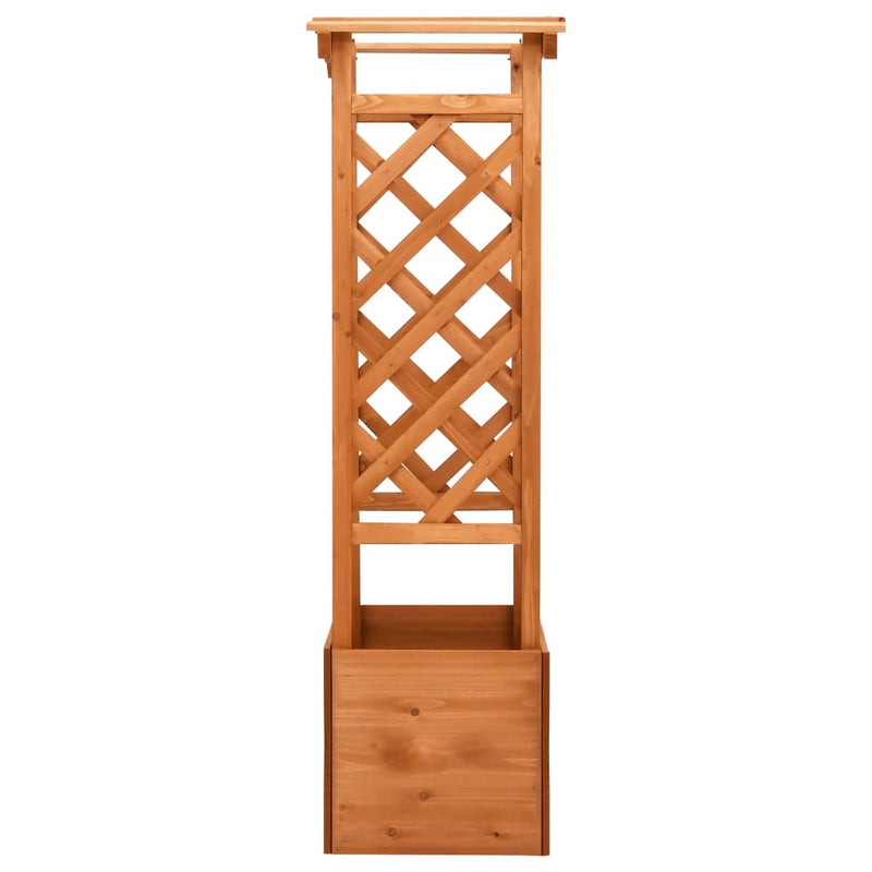 Afbeelding laden in galerijviewer, Vidaxl latwerkplantenbak met boog 49x39x130 cm vurenhout
