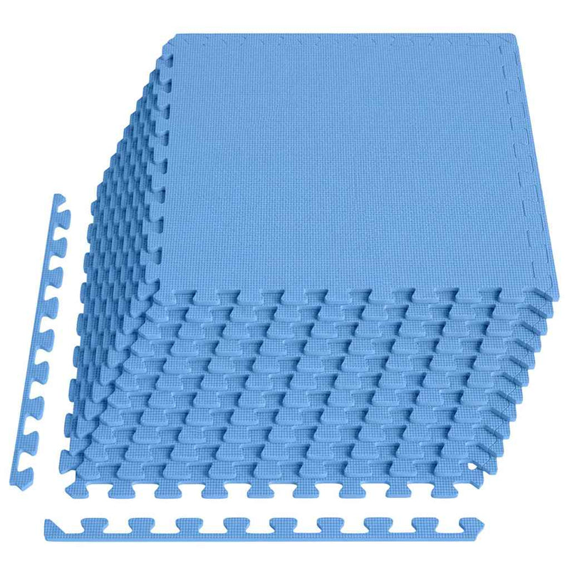 Afbeelding laden in galerijviewer, Vidaxl vloermatten 24 st 8,64 ㎡ eva-schuim blauw
