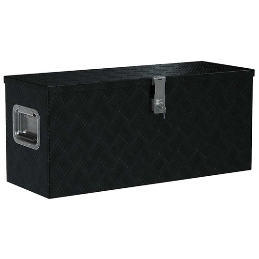 Vidaxl aluminium kist 80x30x35 cm zwart