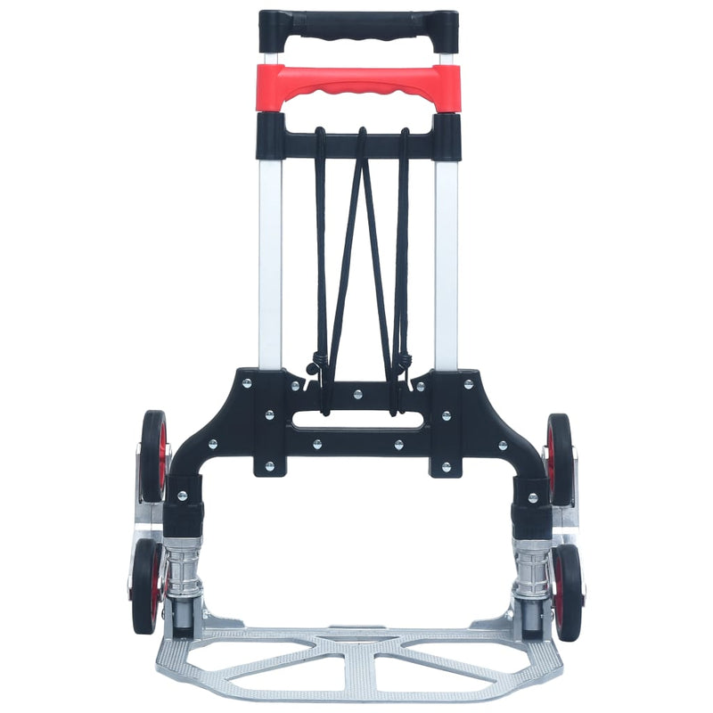 Afbeelding laden in galerijviewer, Vidaxl traptrolley inklapbaar 70 kg aluminium zilverkleurig
