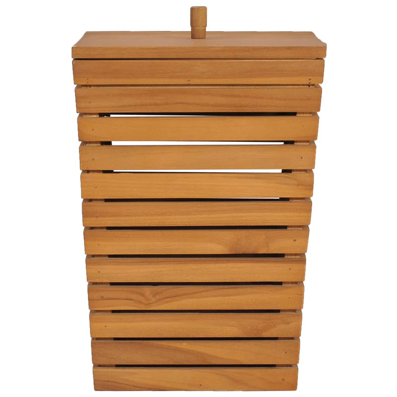 Afbeelding laden in galerijviewer, Vidaxl wasmand 30x30x45 cm massief teakhout

