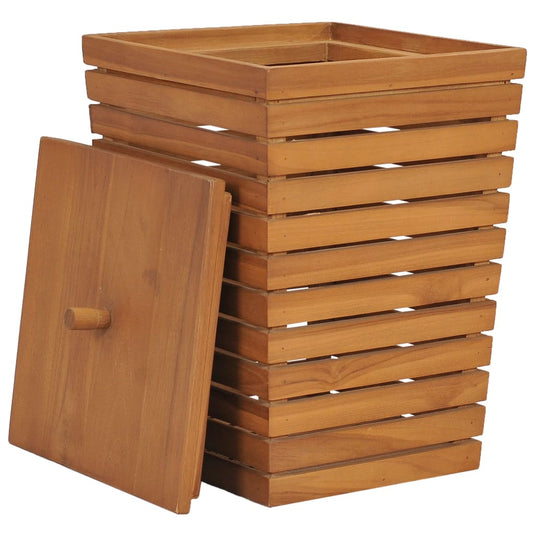 Vidaxl wasmand 30x30x45 cm massief teakhout