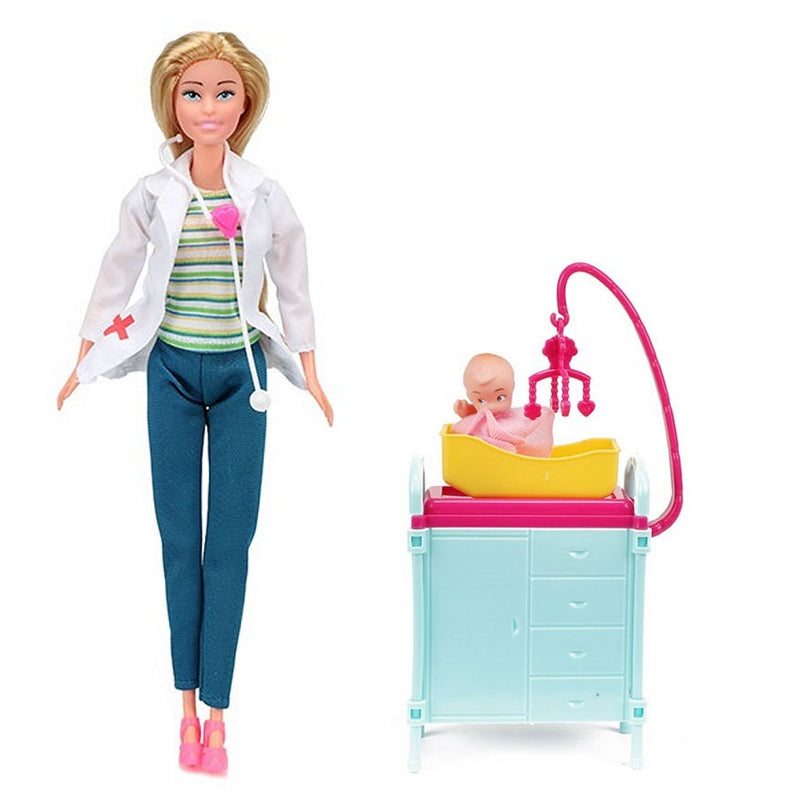 Afbeelding laden in galerijviewer, Lauren tienerpop kinderdokter speelset

