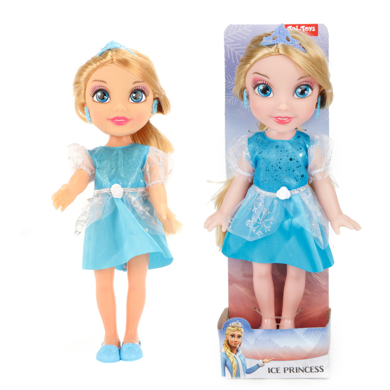 Afbeelding laden in galerijviewer, Ice princess toi-toys pop ijsprinses 28 cm blauw

