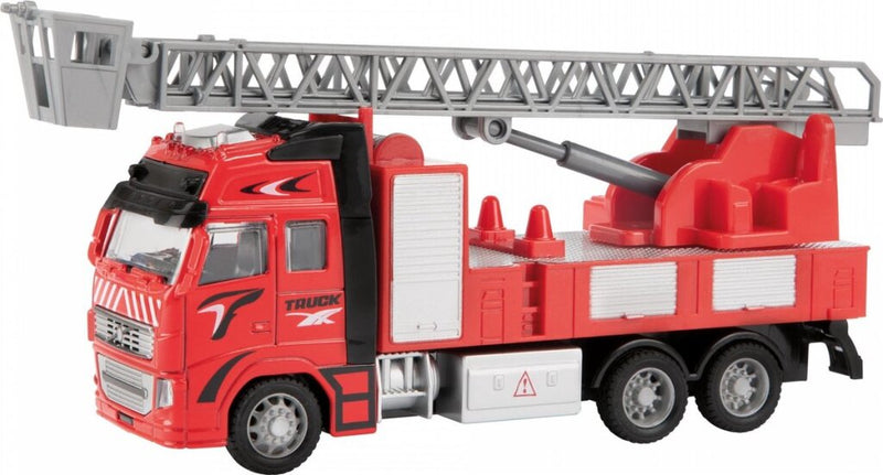 Afbeelding laden in galerijviewer, Metal brandweerwagen 1:38 rood 12cm
