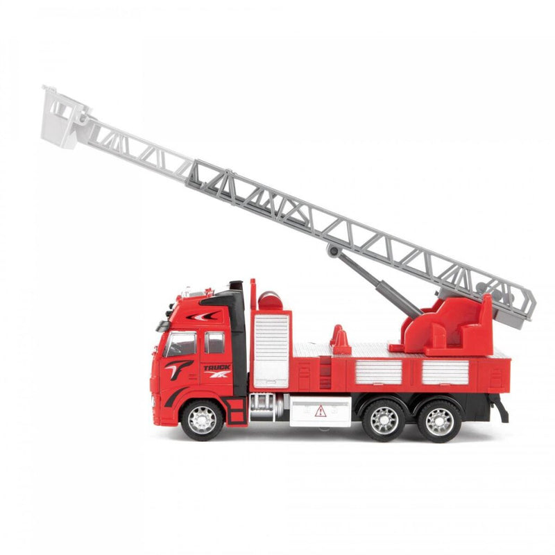 Afbeelding laden in galerijviewer, Metal brandweerwagen 1:38 rood 12cm
