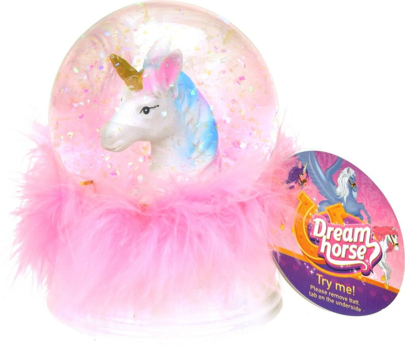 Afbeelding laden in galerijviewer, Dream horse sneeuwbol eenhoorn met licht

