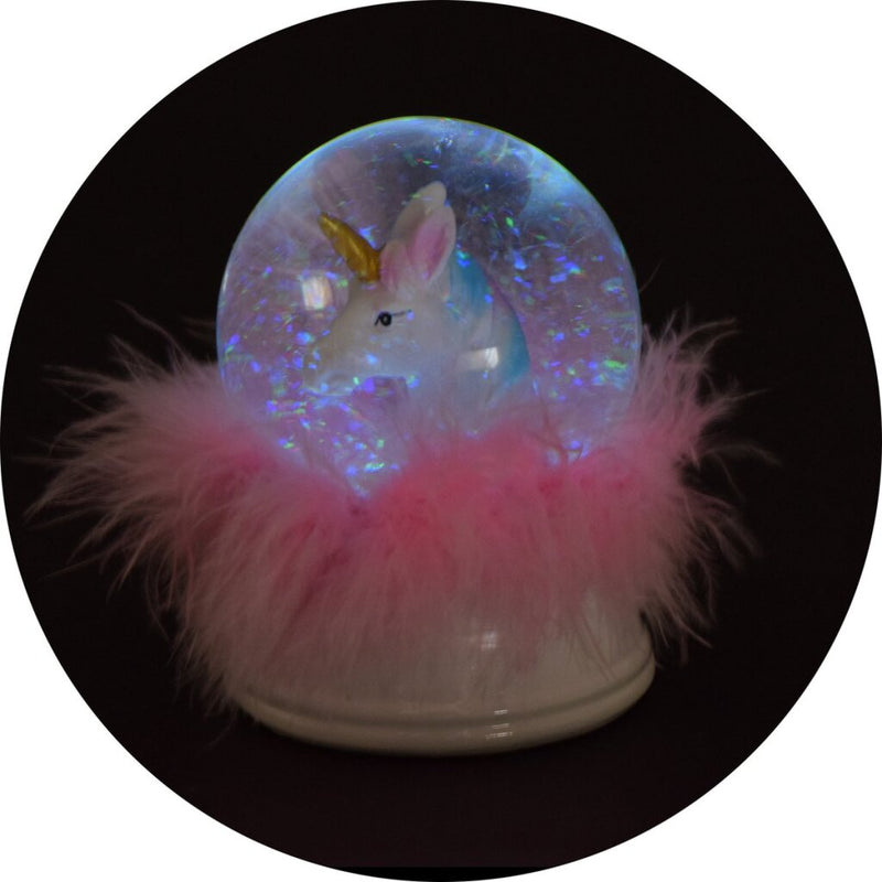 Afbeelding laden in galerijviewer, Dream horse sneeuwbol eenhoorn met licht
