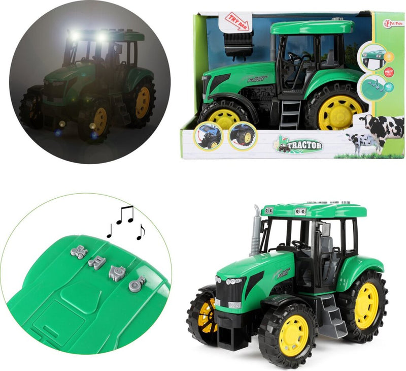 Afbeelding laden in galerijviewer, Tractor groot 27cm met licht en geluid
