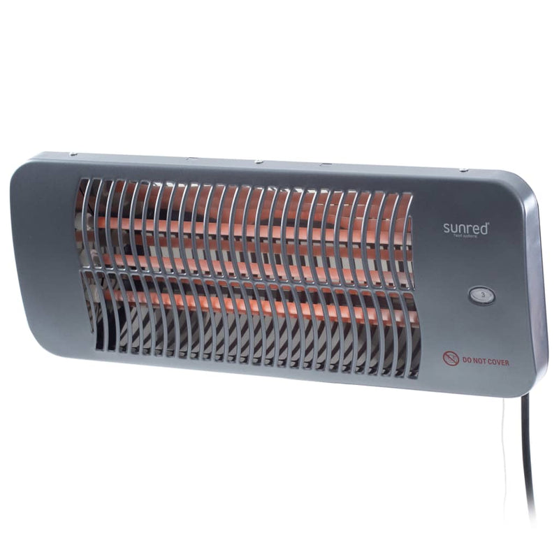 Afbeelding laden in galerijviewer, Sunred Sunred Wandverwarmer Lugo 2000 W quartz grijs
