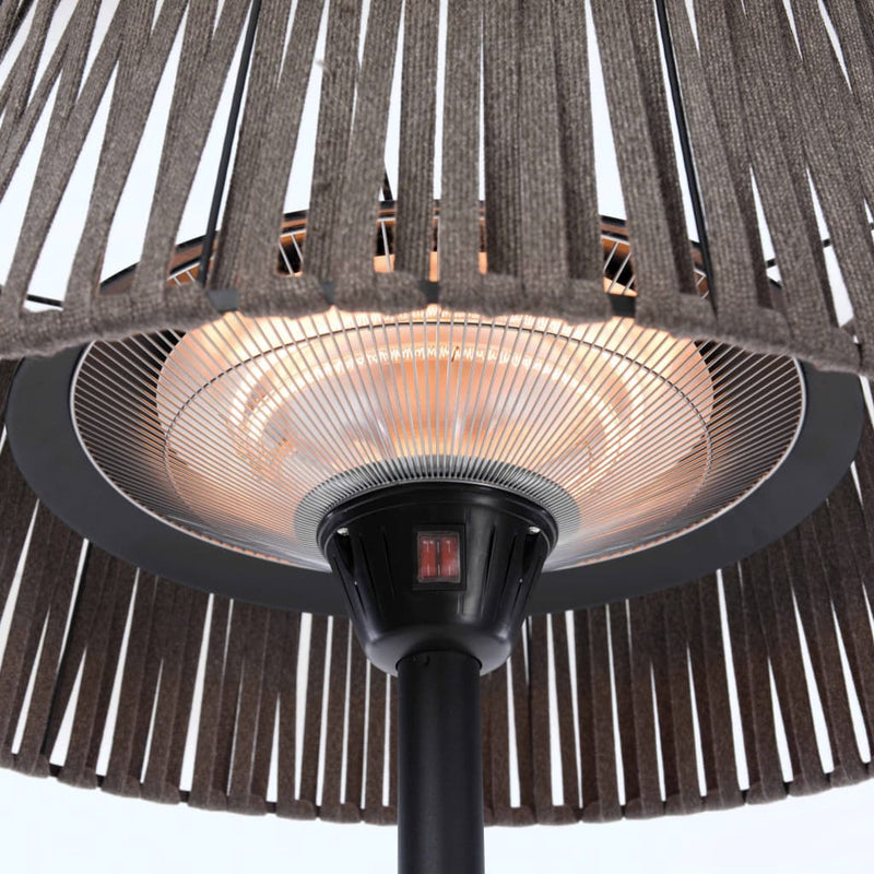 Afbeelding laden in galerijviewer, Sunred Sunred Staande verwarmer Artix Corda 2100 W halogeen bruin
