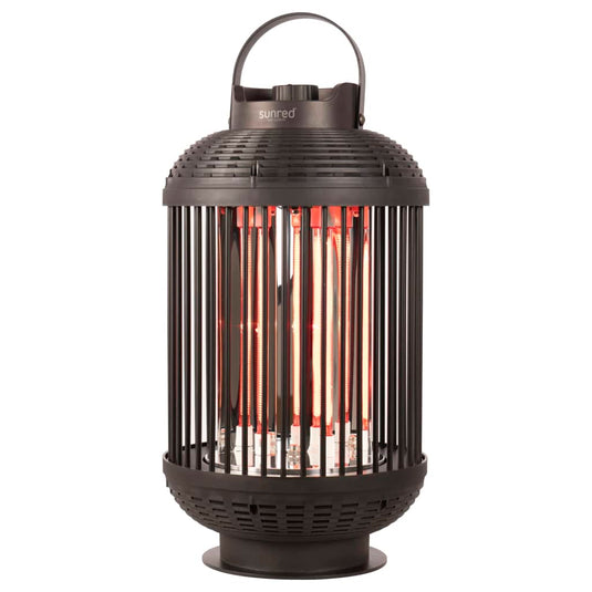 Sunred tafelverwarmer indox 1200 w halogeen zwart