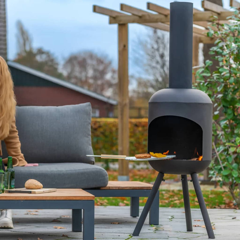 Afbeelding laden in galerijviewer, RedFire RedFire Tuinhaard met grillrooster Fuego groot zwart
