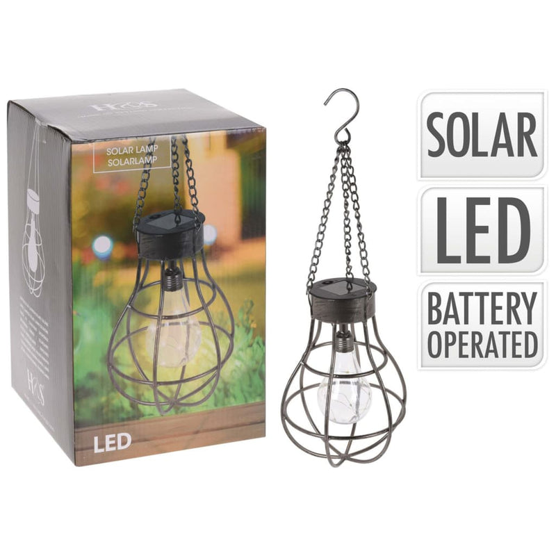 Afbeelding laden in galerijviewer, Progarden solarlamp peertje met 10 led's metaal
