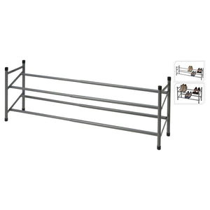 Storage solutions schoenenrek met 2 lagen (61,5-115)x23x38 cm